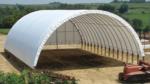 38'Wx60'Lx19'H wall mount hoop shed